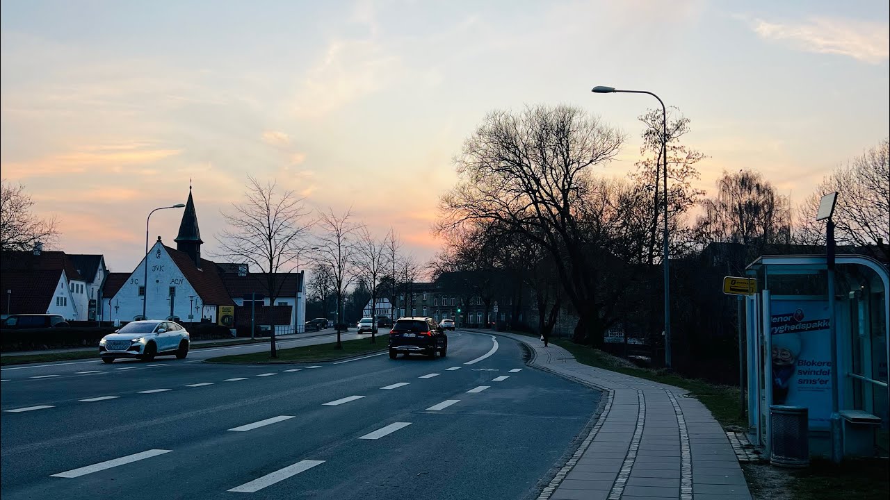 A school day-Walking around the city of Haderslev(Denmark)-Visiting the library