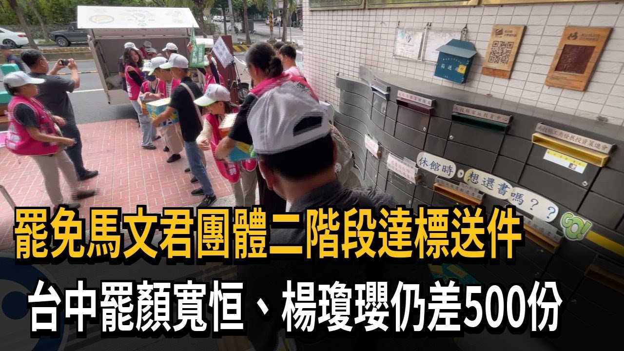 「ALL罷馬」二階達標送件 志工喊話：南投可以 全國都可以－民視新聞