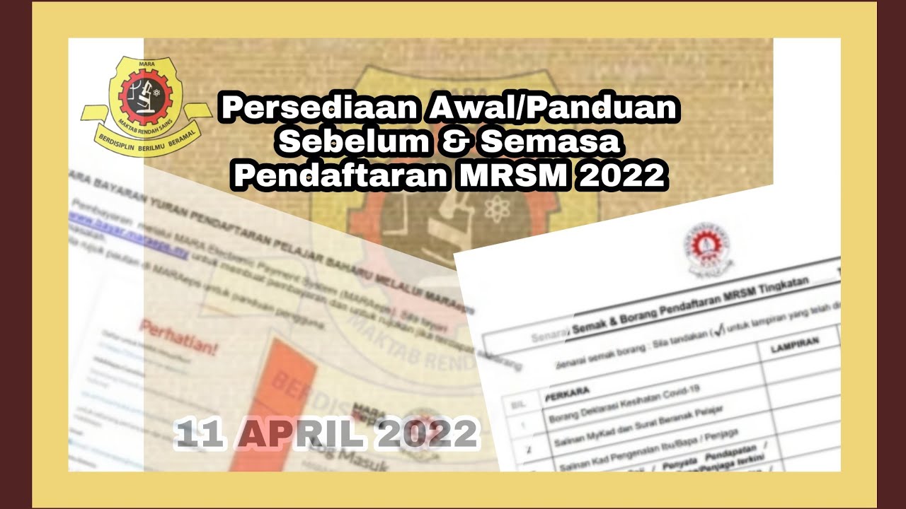PERSEDIAAN AWAL|PANDUAN SEBELUM & SEMASA PENDAFTARAN MRSM 2022  #tutorialteacherfieza