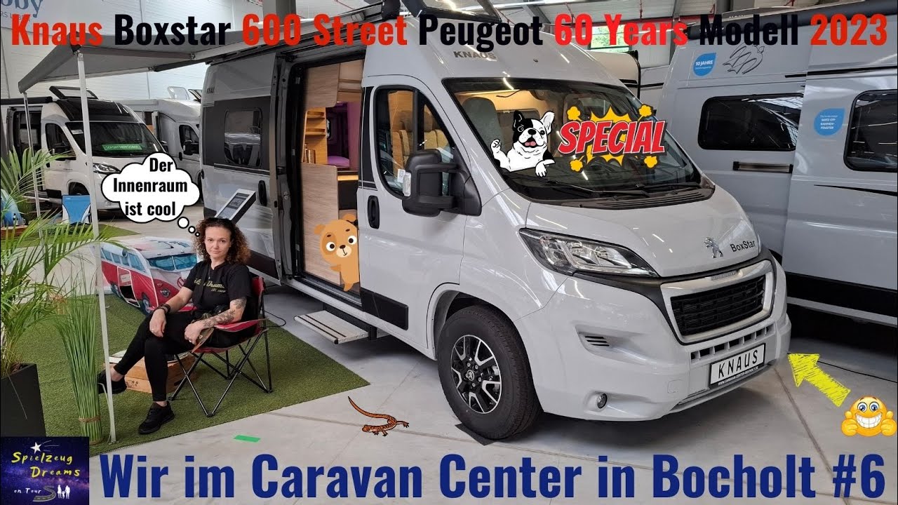 Knaus Boxstar 600 Street Peugeot 60 Years Modell 2023 im Caravan Center Bocholt Camper Van Familien