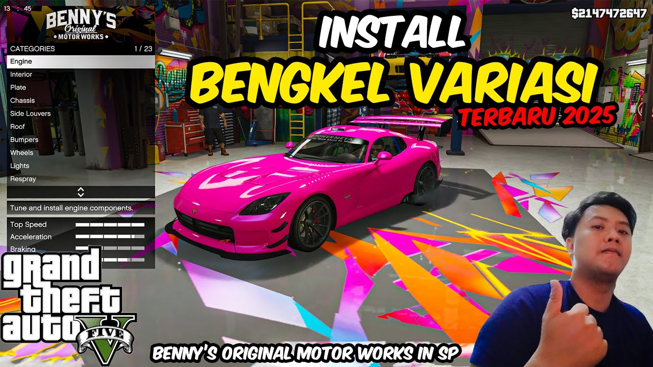 КАК УСТАНОВИТЬ ПОСЛЕДНИЙ ОРИГИНАЛЬНЫЙ МОД BENNY'S GARAGE МОТОР РАБОТАЕТ В GTA V | МОДЫ ГТА 5