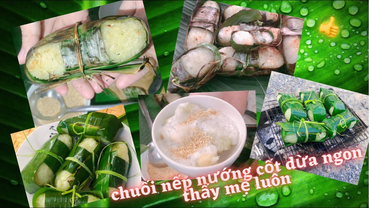 C&aacute;ch l&agrave;m b&aacute;nh chuối nếp nướng cốt dừa