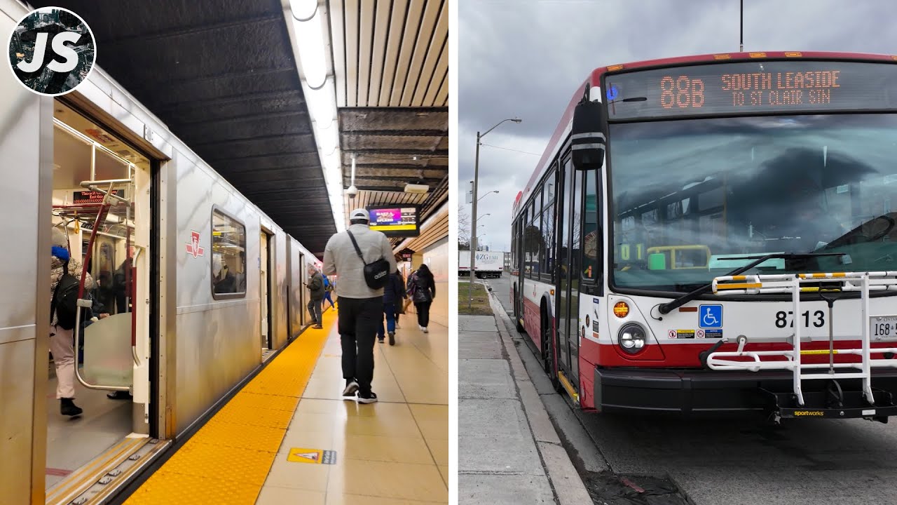 East York to Midtown Bus & Subway | Toronto Transit Ride