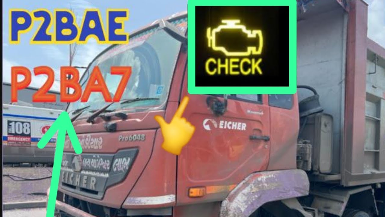 How to Mil light check light P2BAE P2BA7 U029D  pikup problem solve #xtool #nox #eicher #car #bs6