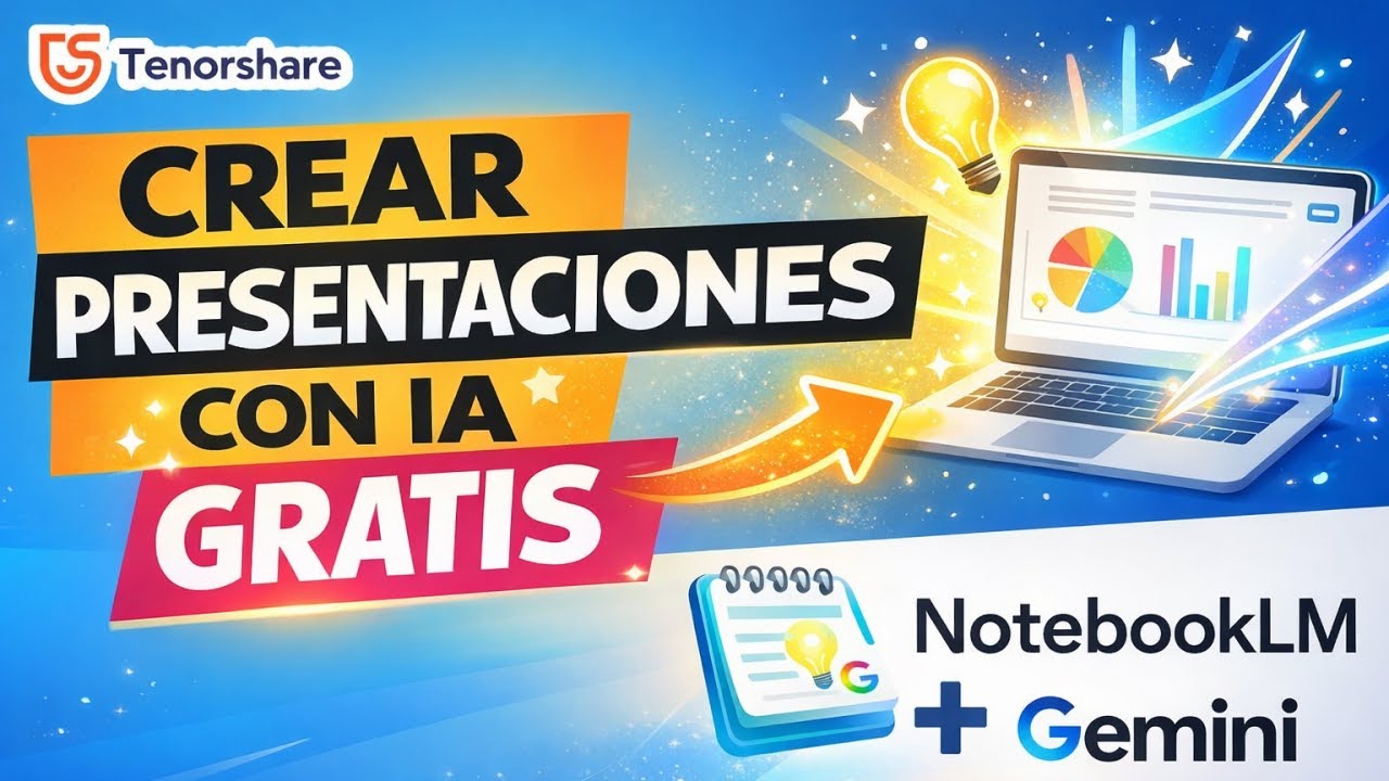 Así puedes crear PRESENTACIONES atractivas con IA gratis | NotebookLM + Gemini