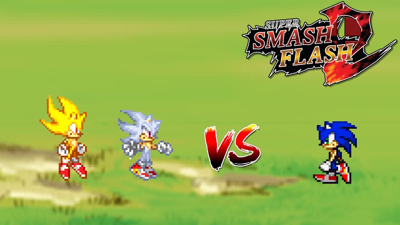 SSF2 Mods: Serious Sonic vs Archie Super Sonic and Hyper Sonic
