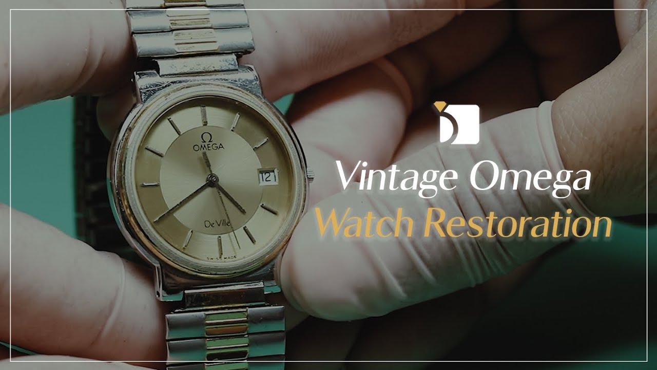 [ASMR] Complete Vintage Omega Quartz Movement Overhaul & Watch Dial Restoration