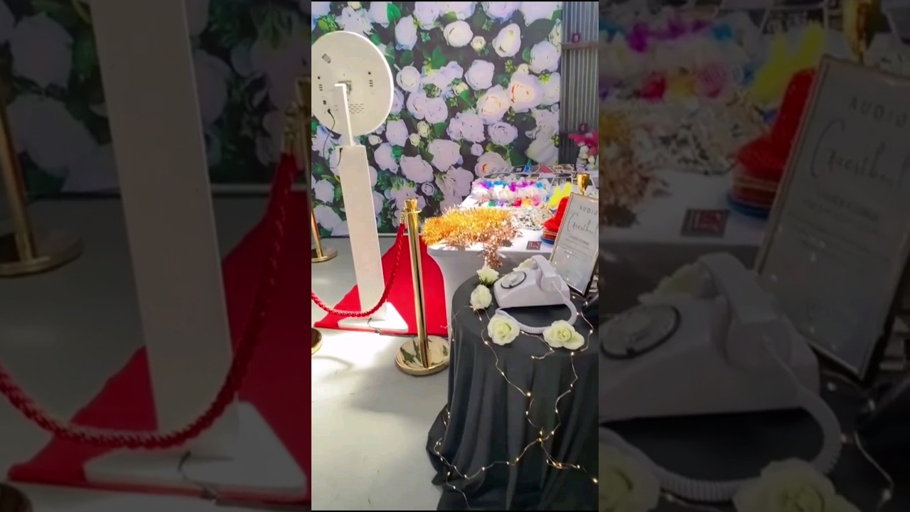 Melbourne Matrimony Magic: Elegant Wedding Photobooth Setup In Melbourne! 🏰📸 #shorts #fun Photobooth