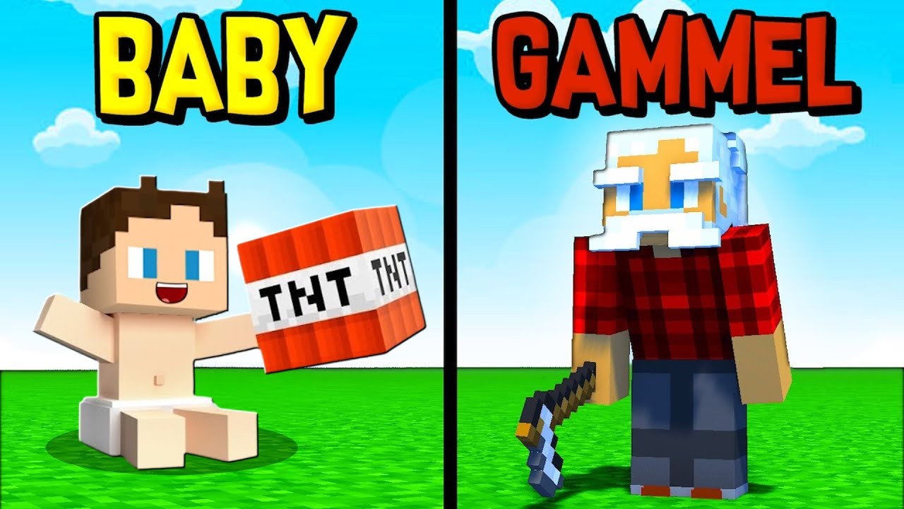 Minecraft, Men Jeg Går Fra BABY Til GAMMEL!