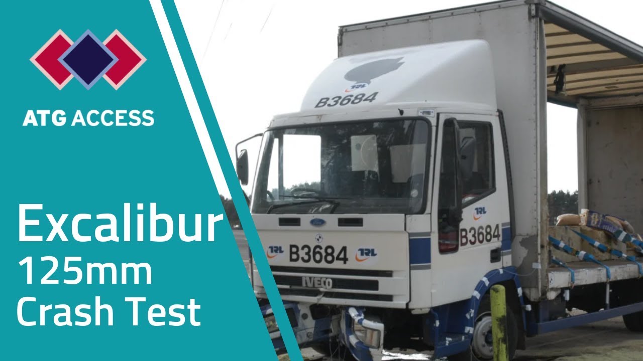 Excalibur (125mm) Fixed HVM Bollard Crash Test Video | PAS 68 Bollard | ATG Access