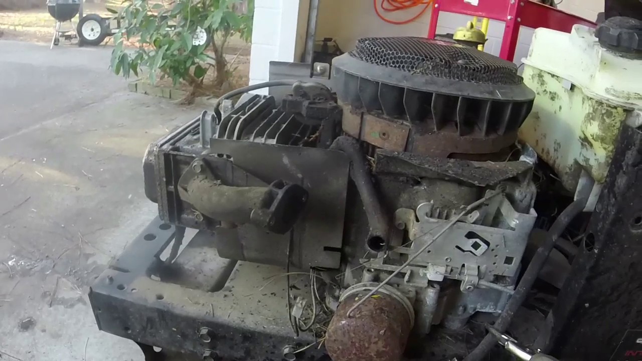 Craftsman LT2000 rider backfiring when starting, will it run? (part 1)