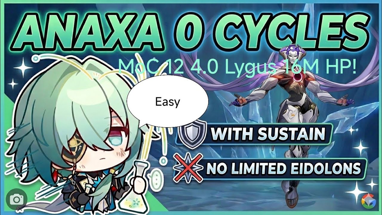 Anaxa E0 with sustain No Limited Eidolons 0 Cycles MoC 12 4.0 Lygus 16M HP!