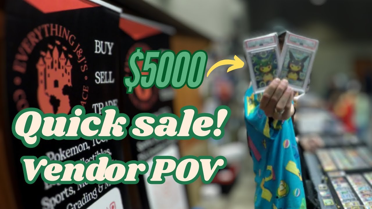 We Owned These Cards For Only TEN MINUTES! | West Van Card Show Vendor POV | Everything J&J