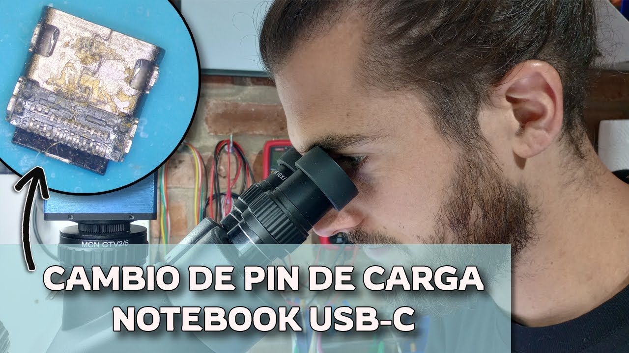 ¿Cómo soldar pin de carga USB-C de una laptop?