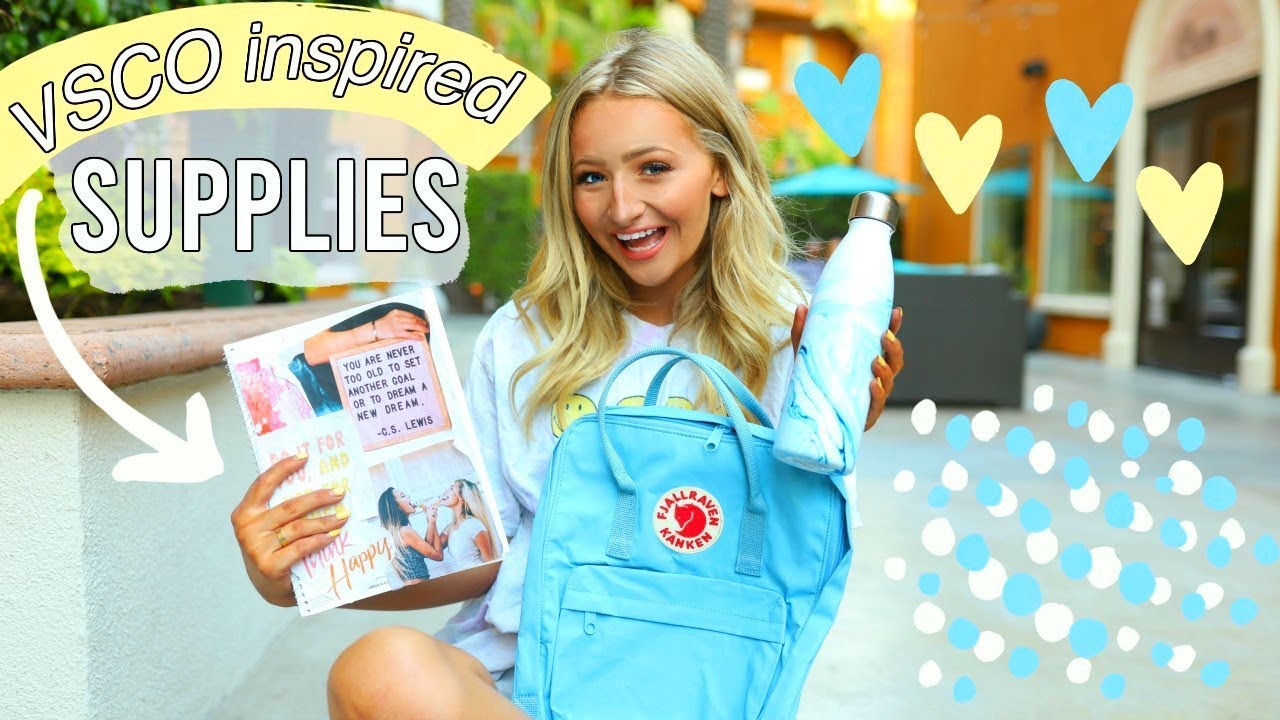 VSCO GIRL DIY school supplies | Kalista Elaine