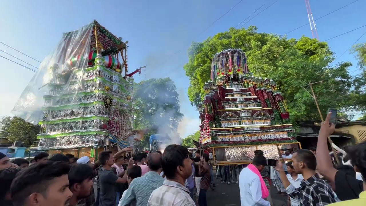 Sadar Bazar Me De sabhi Taziyaon Ne Salami 👑👑 jhansi muharram 2025 | Jhansi Taziya Salami 2025