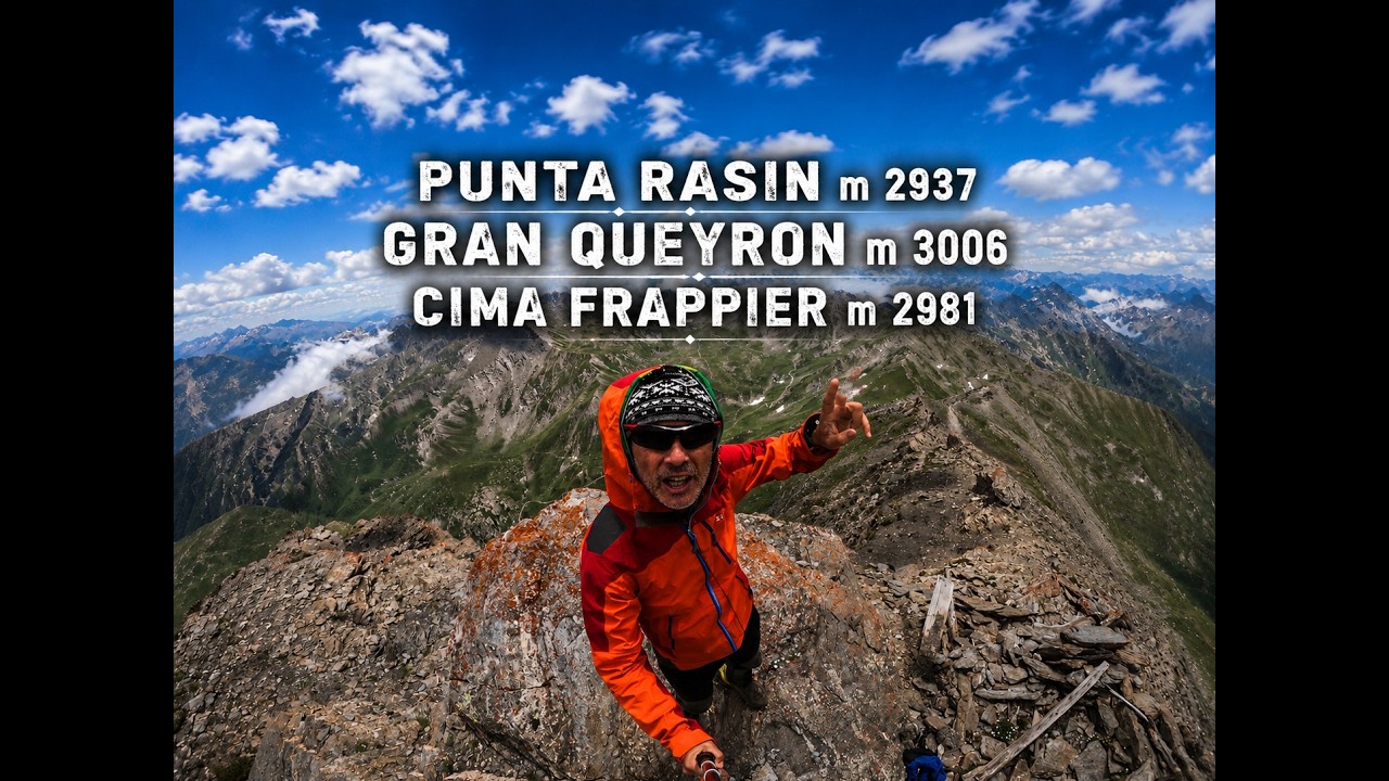 DANIELE CUCCOTTI-Rasin-Gran Queyron-Frappier - Traversata delle tre cime - Val Germanasca (TO ) .