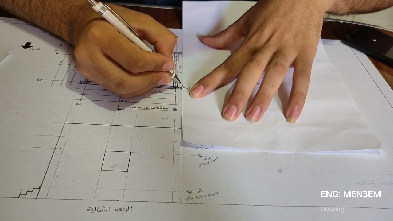 استنتاج الوجهات والقطاعات الرأسي غرفه حارس في حجات بسيطه ناقصه عن الباشمهندس على قالها في السكشن