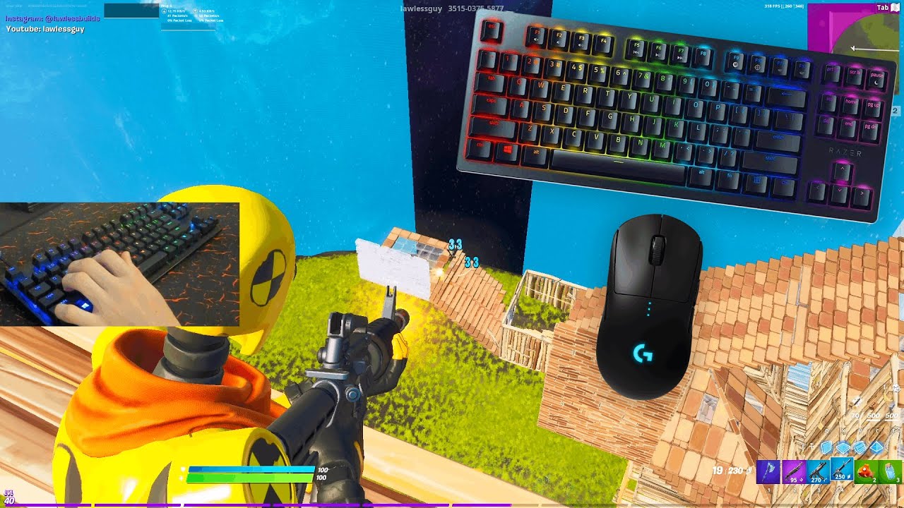 Razer Huntsman TE (Linear Optical Switch) ZoneWars Gameplay + Keyboard & Mouse Sounds ASMR 😍