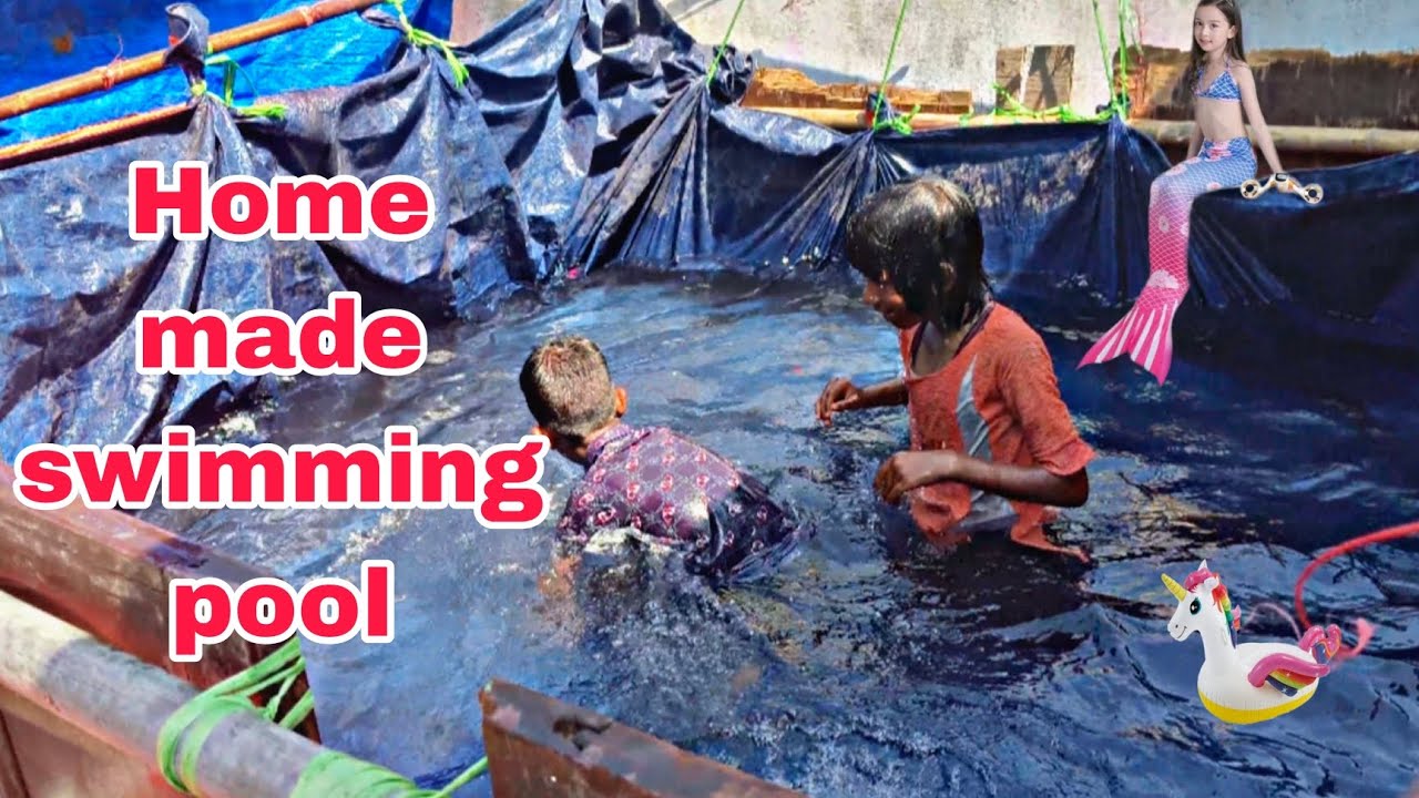 Home made swimming pool // घर की छत पर स्विमिंग पूल बना डाला😱
