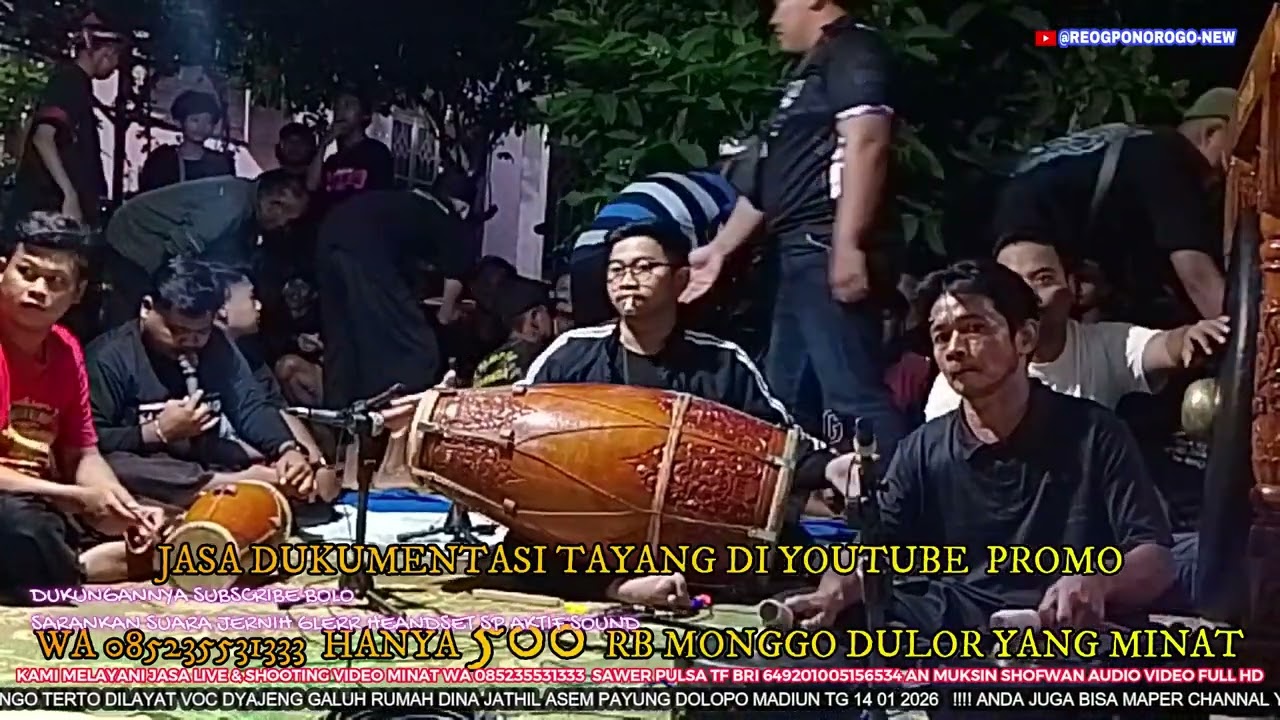HORENG TABUHAN REOG GAYENG SINGO TERTO DILAYAT VOC DYAJENG GALUH RUMAH DINA JATHIL LIVE ASEM PAYUNG