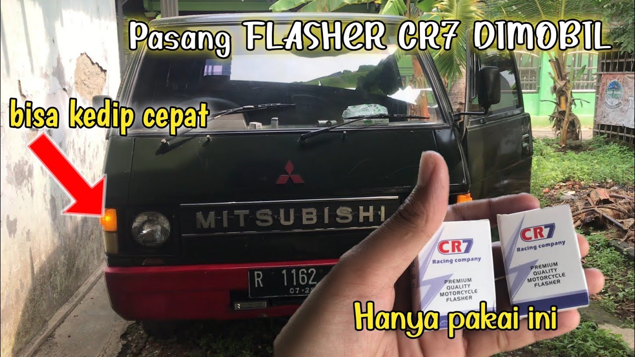 PASANG FLASHER SEN CEPAT CR7 DIMOBIL APAKAH BISA? FLASHER kedip cepat seperti Bus #l300 #tutorial