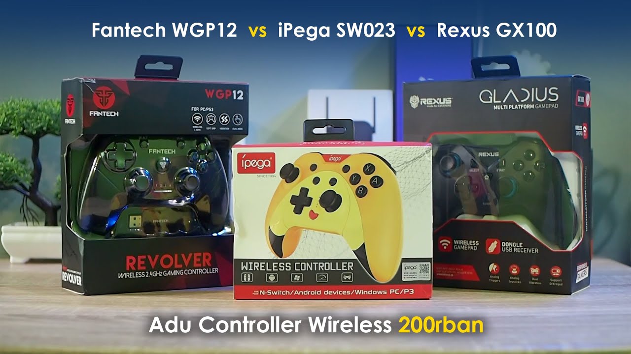 Ngebandingin Controller Wireless 200 rban | Fantech WGP12 | iPega SW023 | Rexus GX100