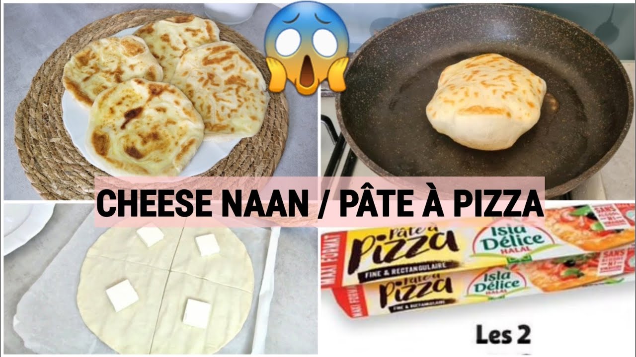 CHEESE NAAN EN 5 Min AVEC PÂTE A PIZZA🎊JE TEST LA RECETTE QUI A FAIT LE BUZZ SUR INTERNET #ramadan