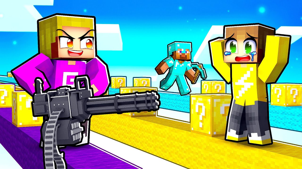Valsspelen In Een Luckyblock Race In Minecraft! (Survival)