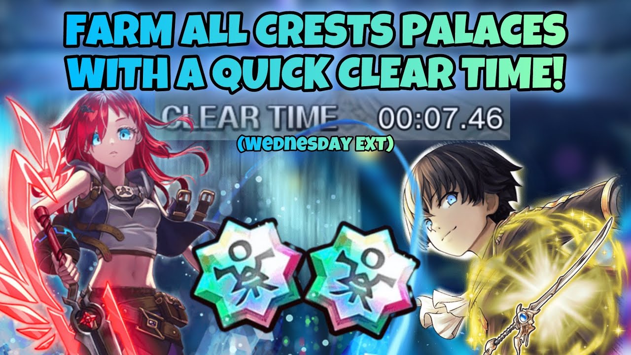 Make your Wednesday EXT Crest farming MUCH QUICKER! (And all other palaces too) | Grand Summoners