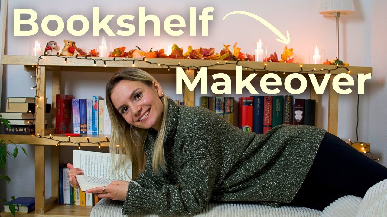 📚 Cozy Bookshelf Makeover | Bücherregal neu dekorieren & umsortieren