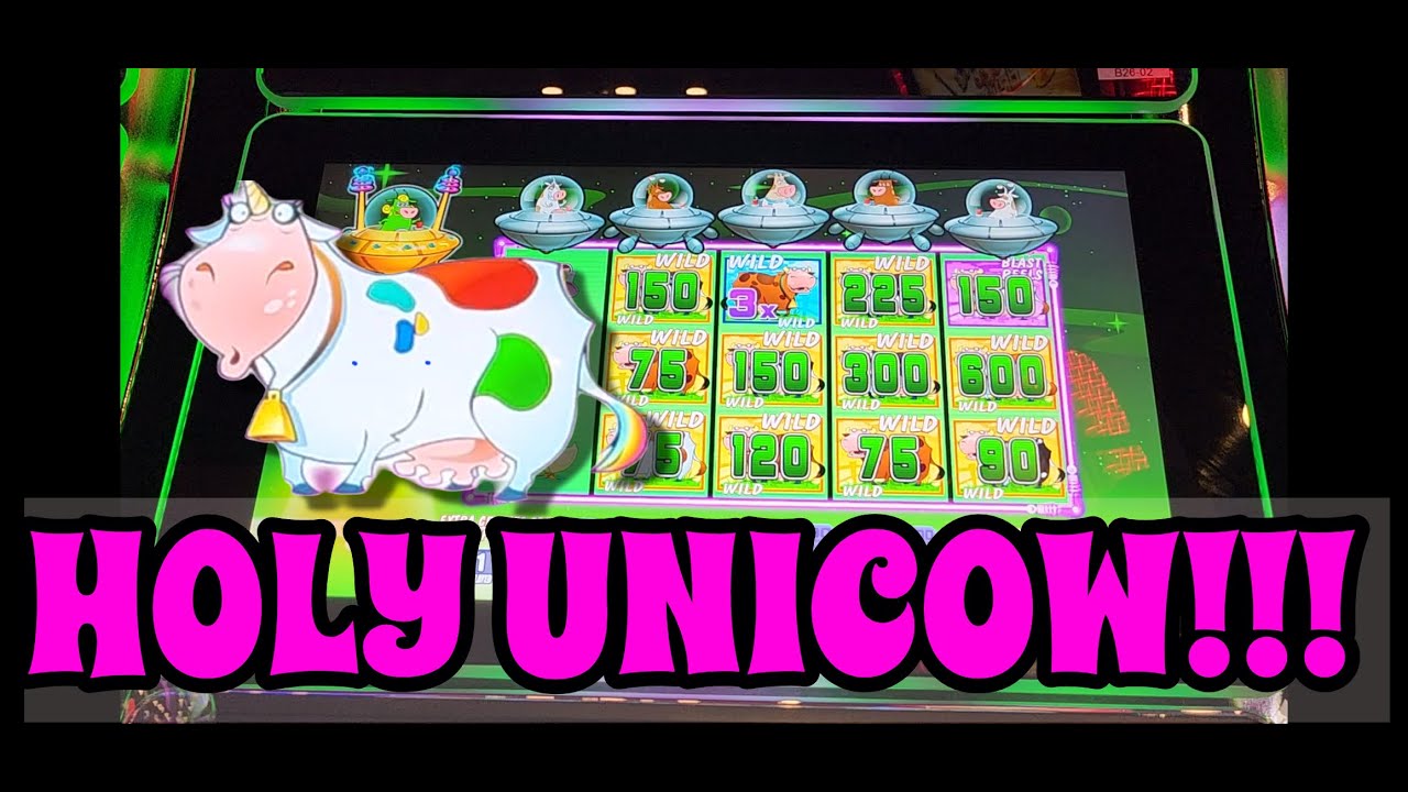 MYTHICAL UNICOW CAPTURED on Planet Moolah Slots! Huge Win on $2.25 Bet!