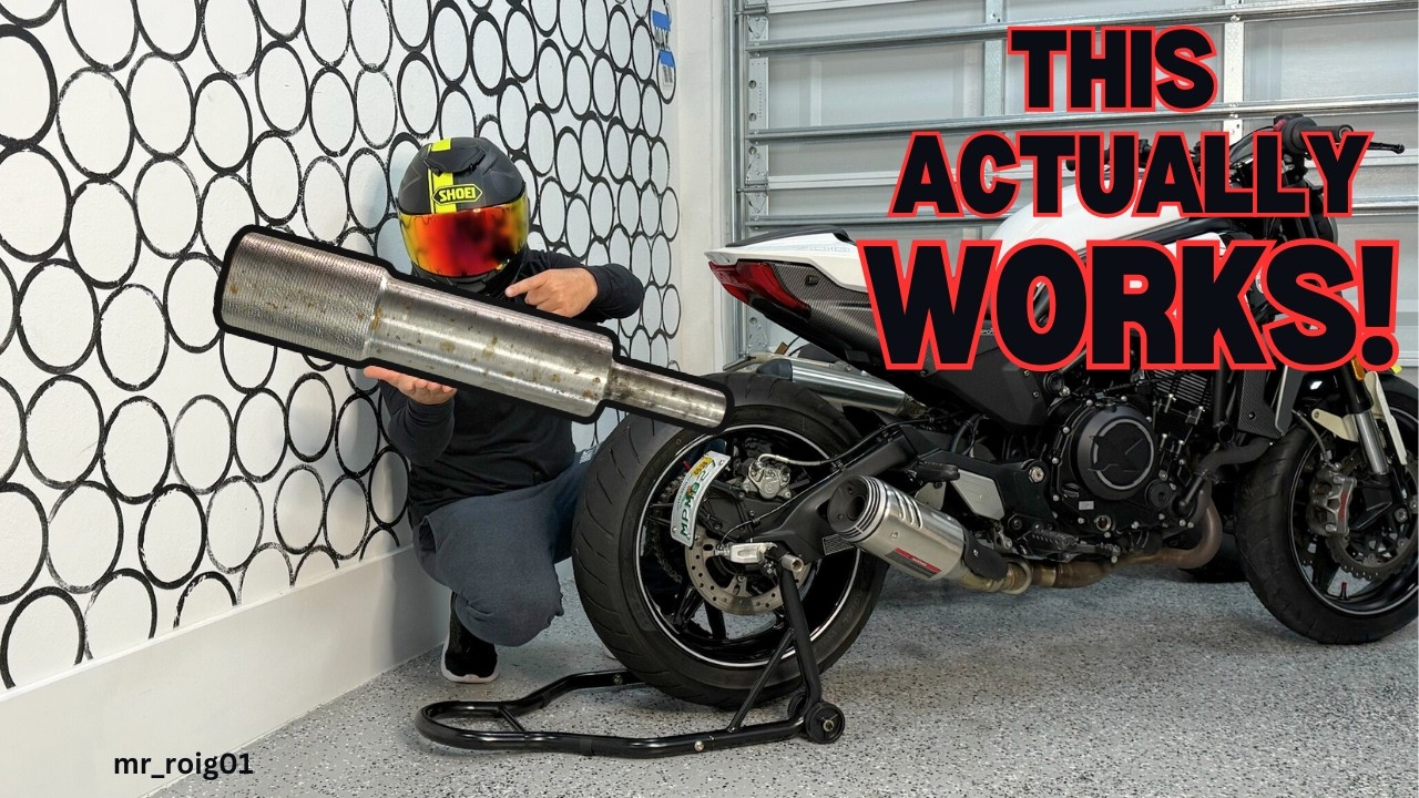 Motorcycle Stand: This small piece makes a big difference