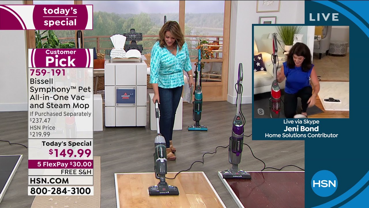 Bissell Symphony Plus AllinOne Vac and Steam Mop with Ac...