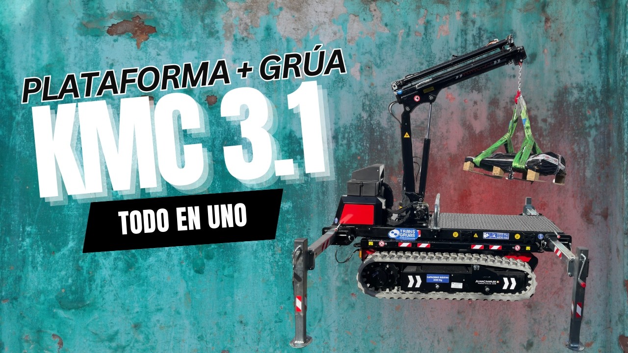 KMC 3.1 | Plataforma con grúa para mover cargas de hasta 3000 kg  | Almac ML 3.0 FX y RT