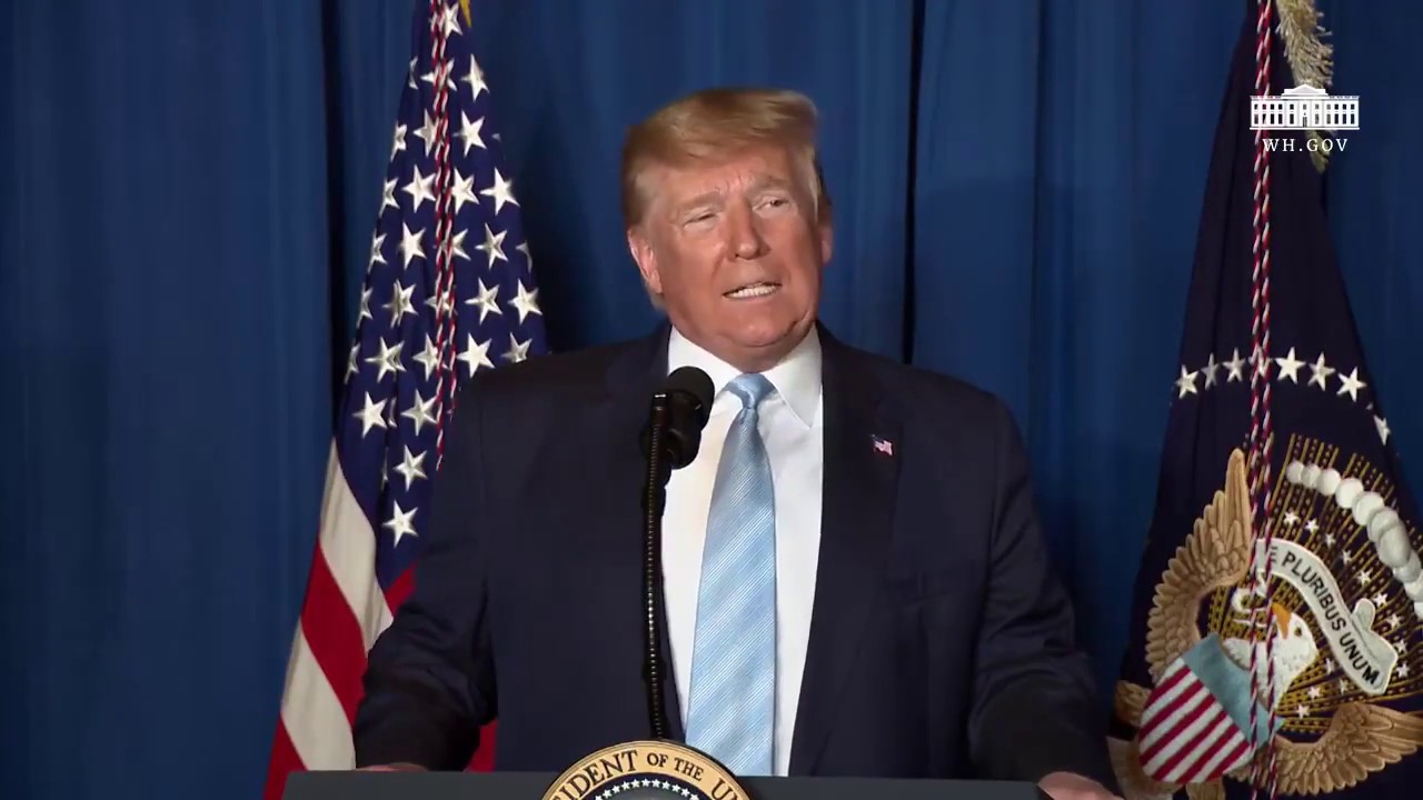 President Donald Trump Delivers Remarks On U.S Airstrike That Killed Iranian General Qasem Soleimani
