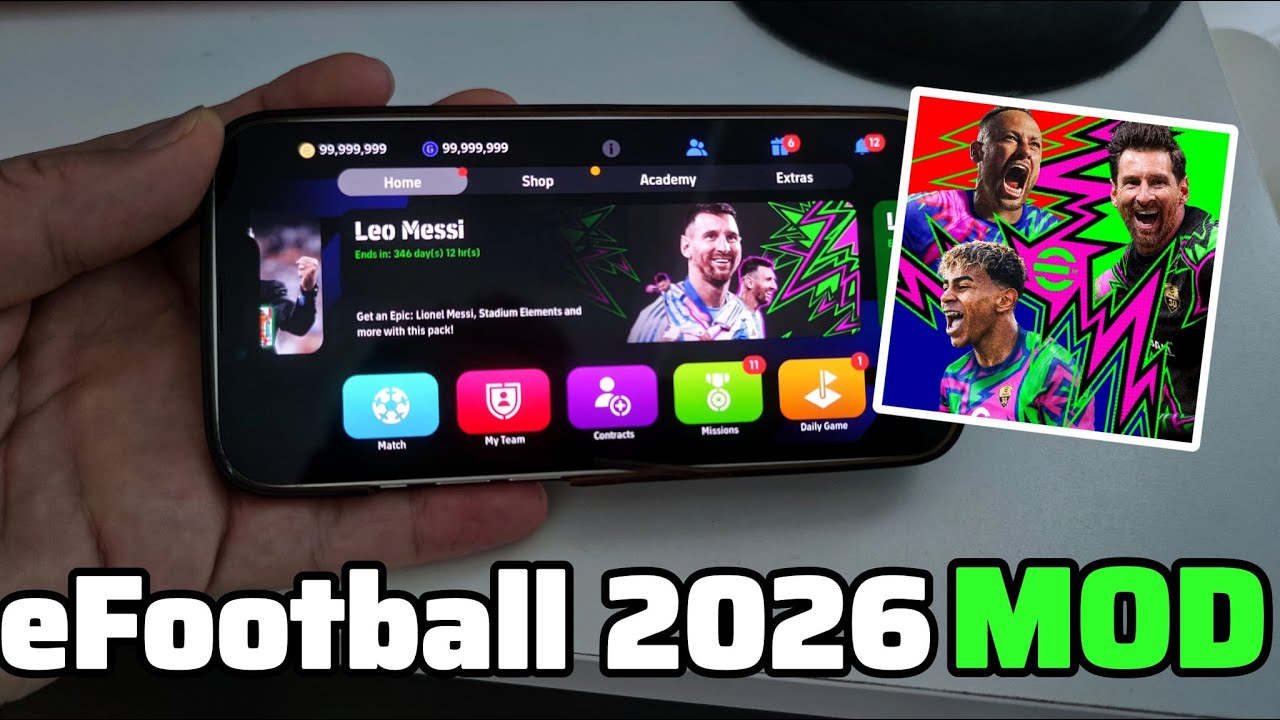 Cómo Obtener Monedas INFINITAS en eFootball 2026 (iOS/Android) ✅️ eFootball 2026 Mobile MOD Apk