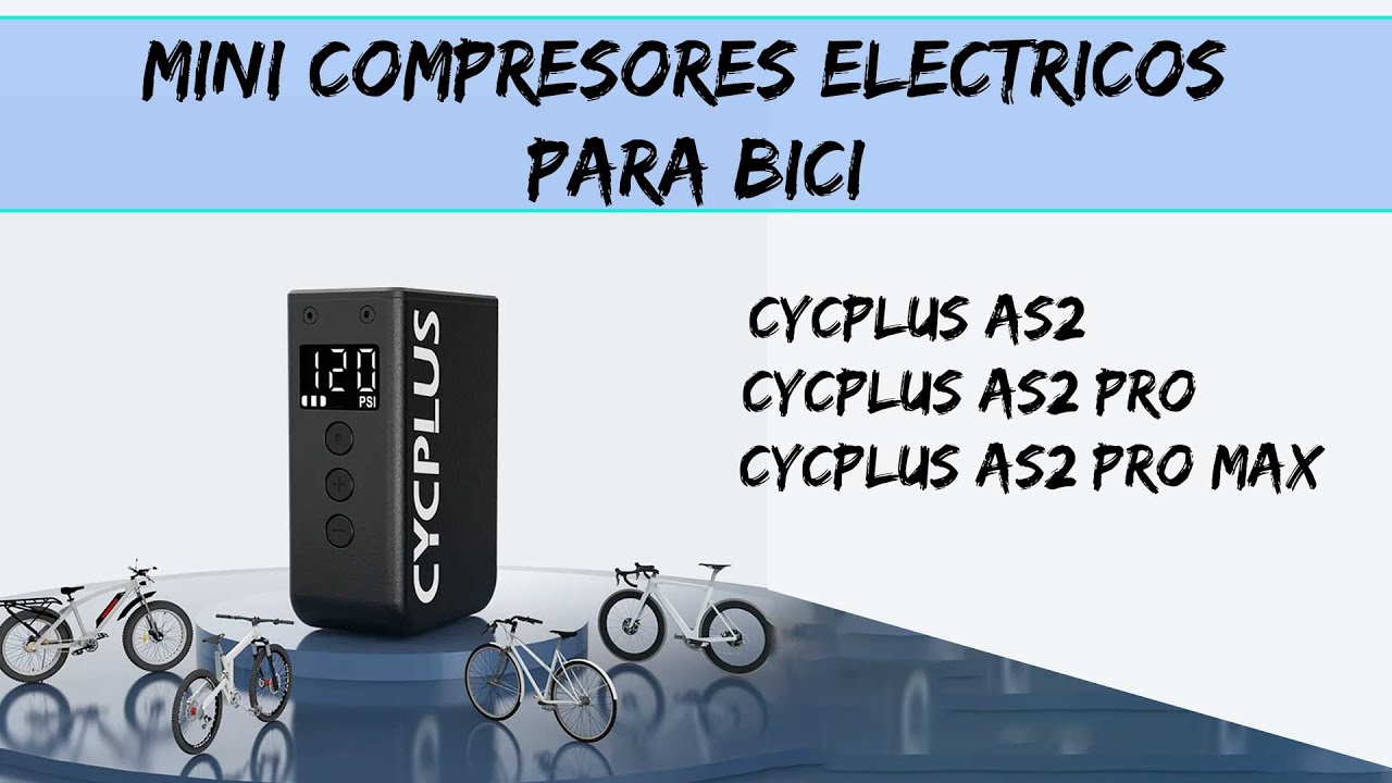CYCPLUS AS2 PRO Y AS2 PRO MAX ⚡  - Mini compresores eléctricos para bici 🚴