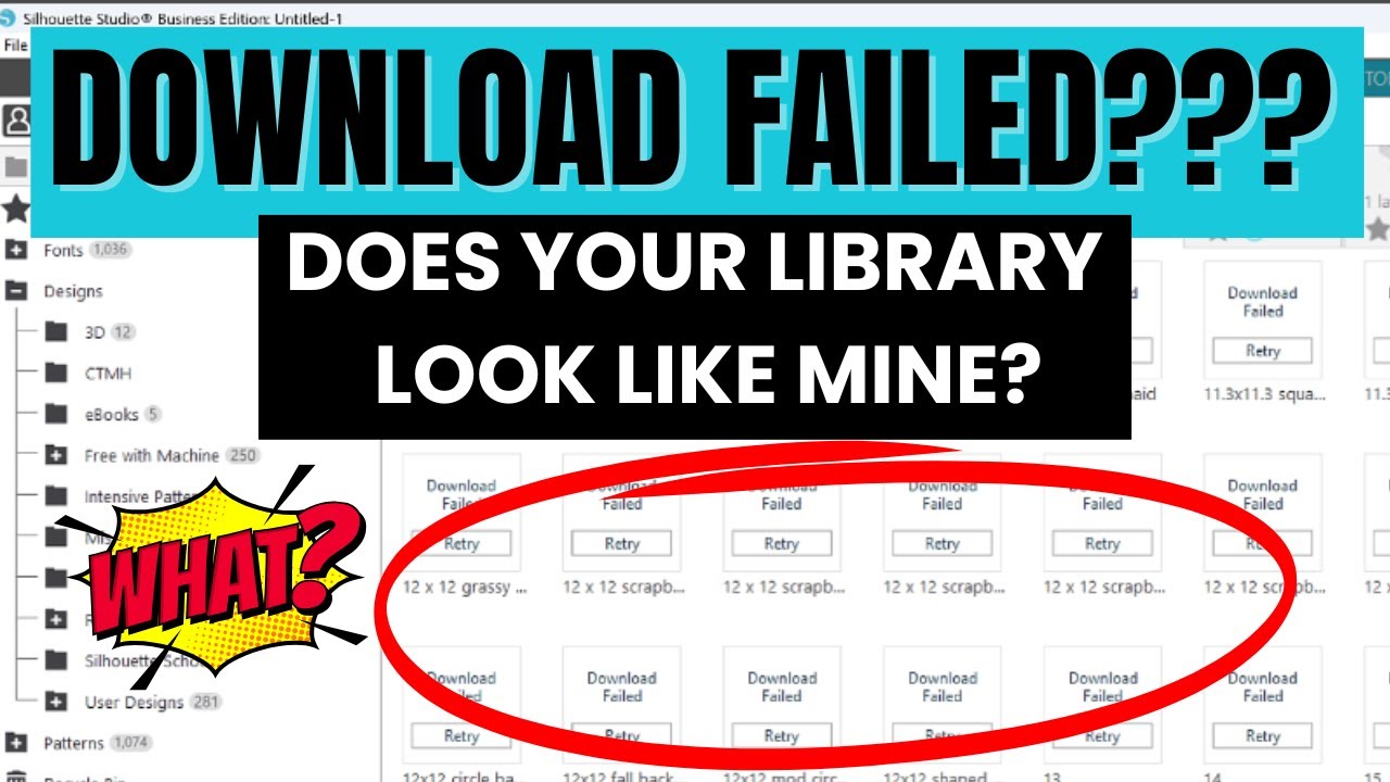 Troubleshooting Silhouette Studio: Fix Library Download Failed Errors!