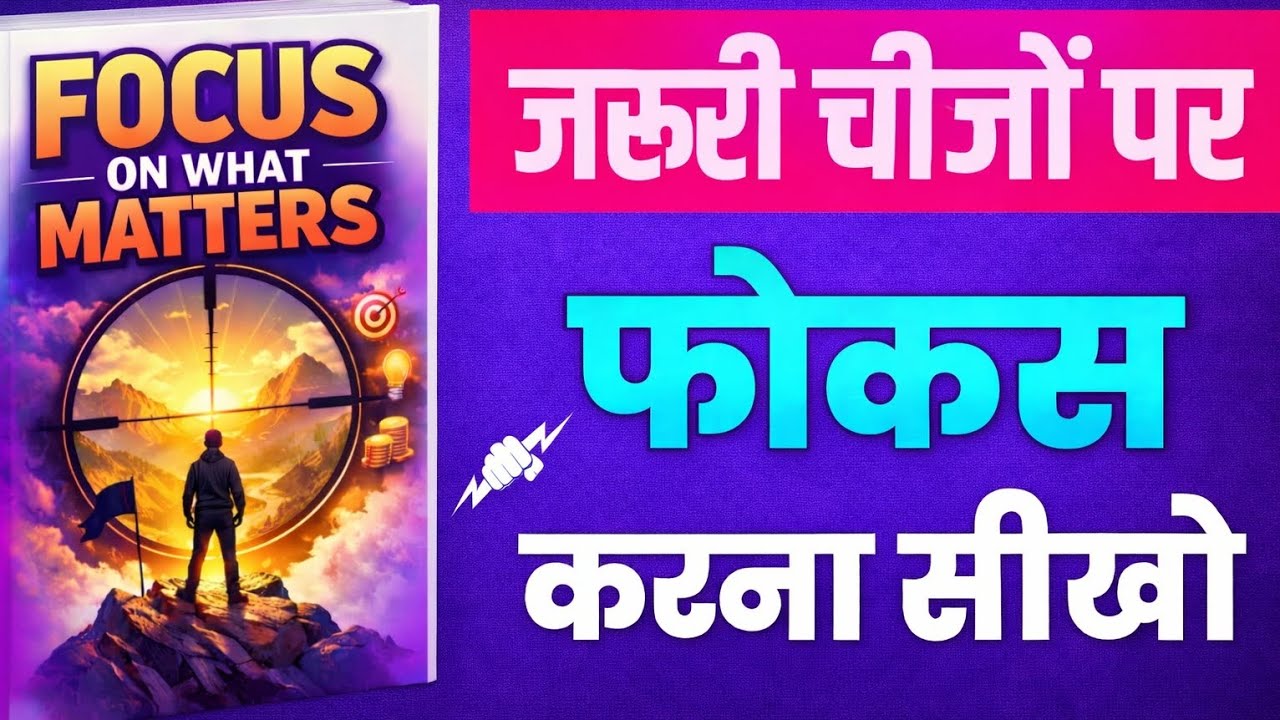 Busy Ho Par Productive Nahi? | Focus On What Matters Book Summary Hindi