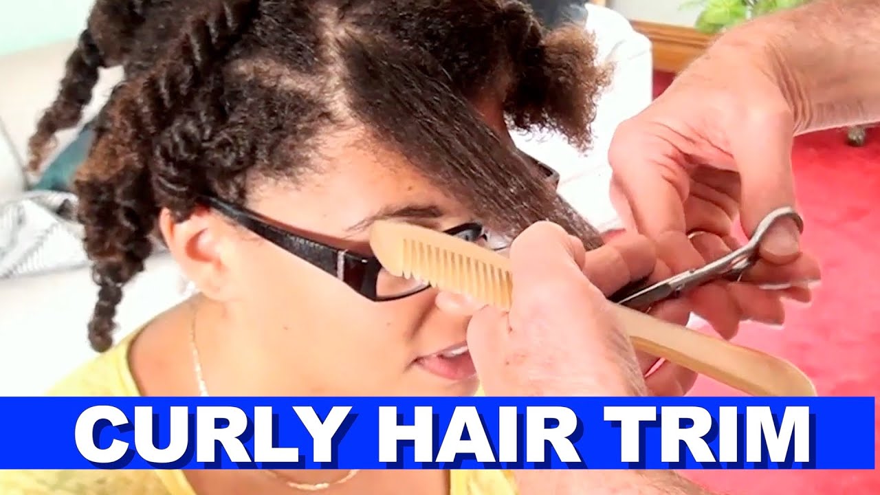 Curly Hair Trim | How to Cut Curly Hair | Trim Split Ends on Curly Hair