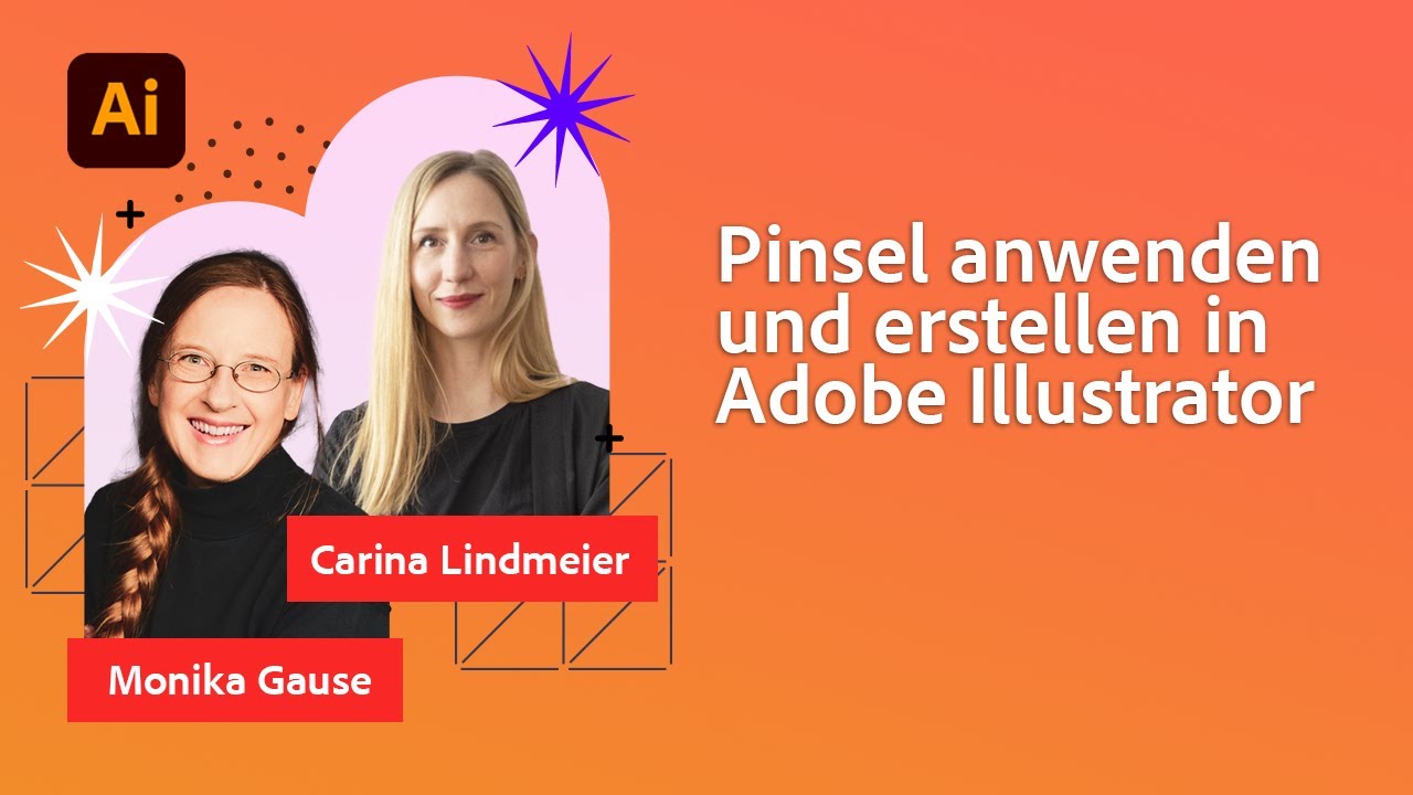 Adobe Illustrator Pinsel Anwenden und Erstellen mit Monika Gause | Adobe Live