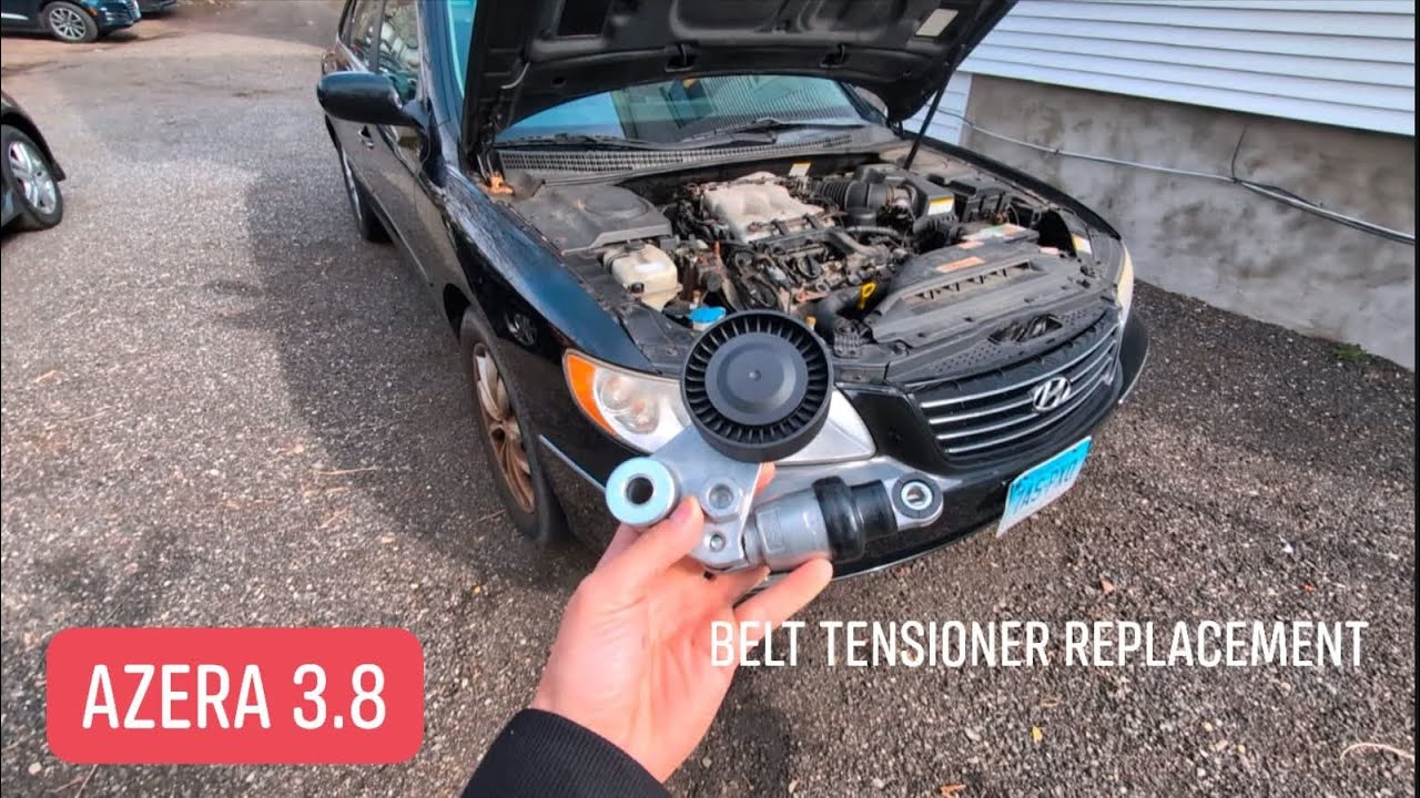 Замена натяжителя ремня ГРМ Hyundai Azera V6 3.8 2006 года #cgfix #hyundai #azera #tensioner #aut...