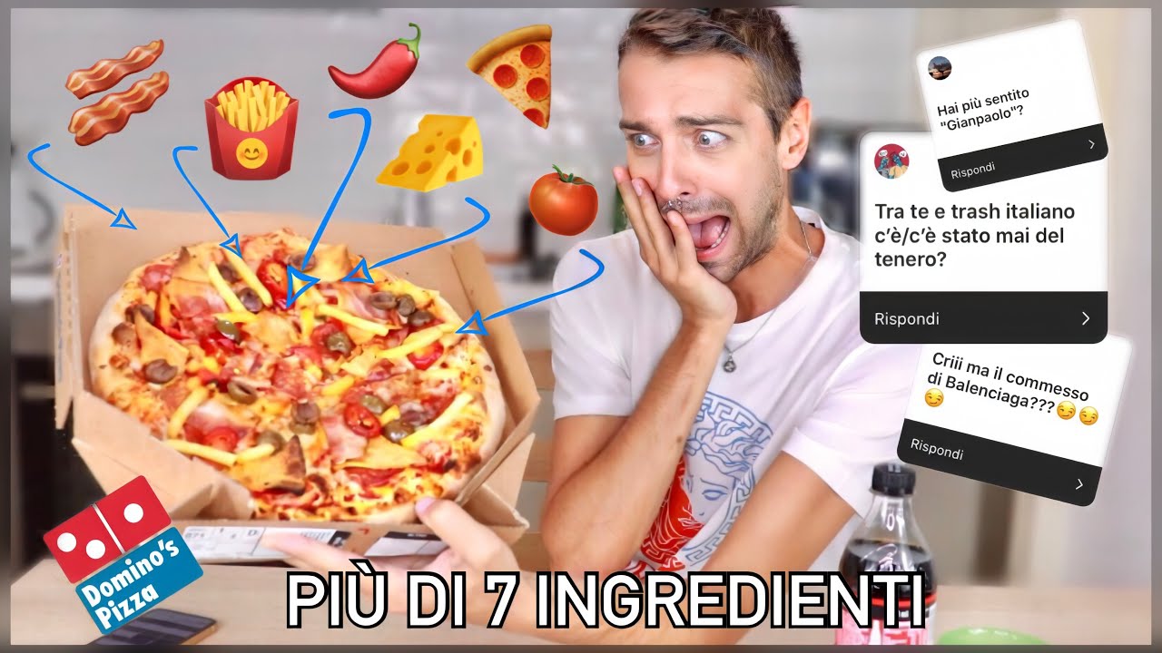 MANGIO LA PIZZA PIÙ FARCITA DI DOMINO's PIZZA! (e rispondo alle vostre curiosità amorose) 🍕❤️