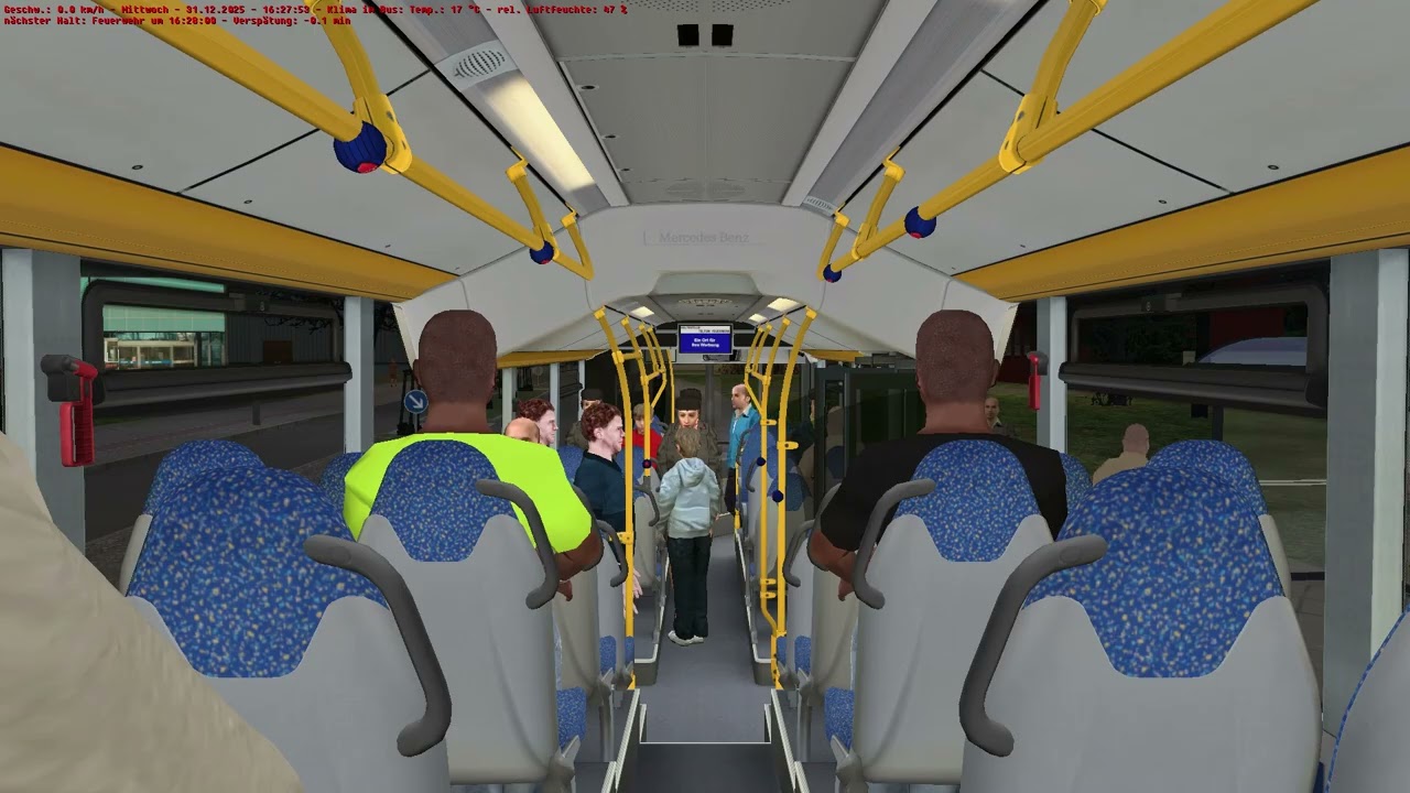 Omsi 2025  Gameplay Busfahrt nach Teltow Siegfriedhorst