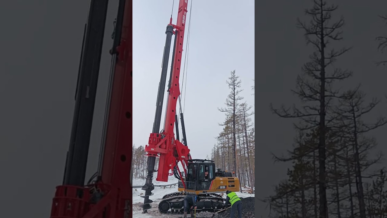 Буровая SANY SR155 техника серьёзная ☝️Drilling SANY SR155 technique serious ☝️