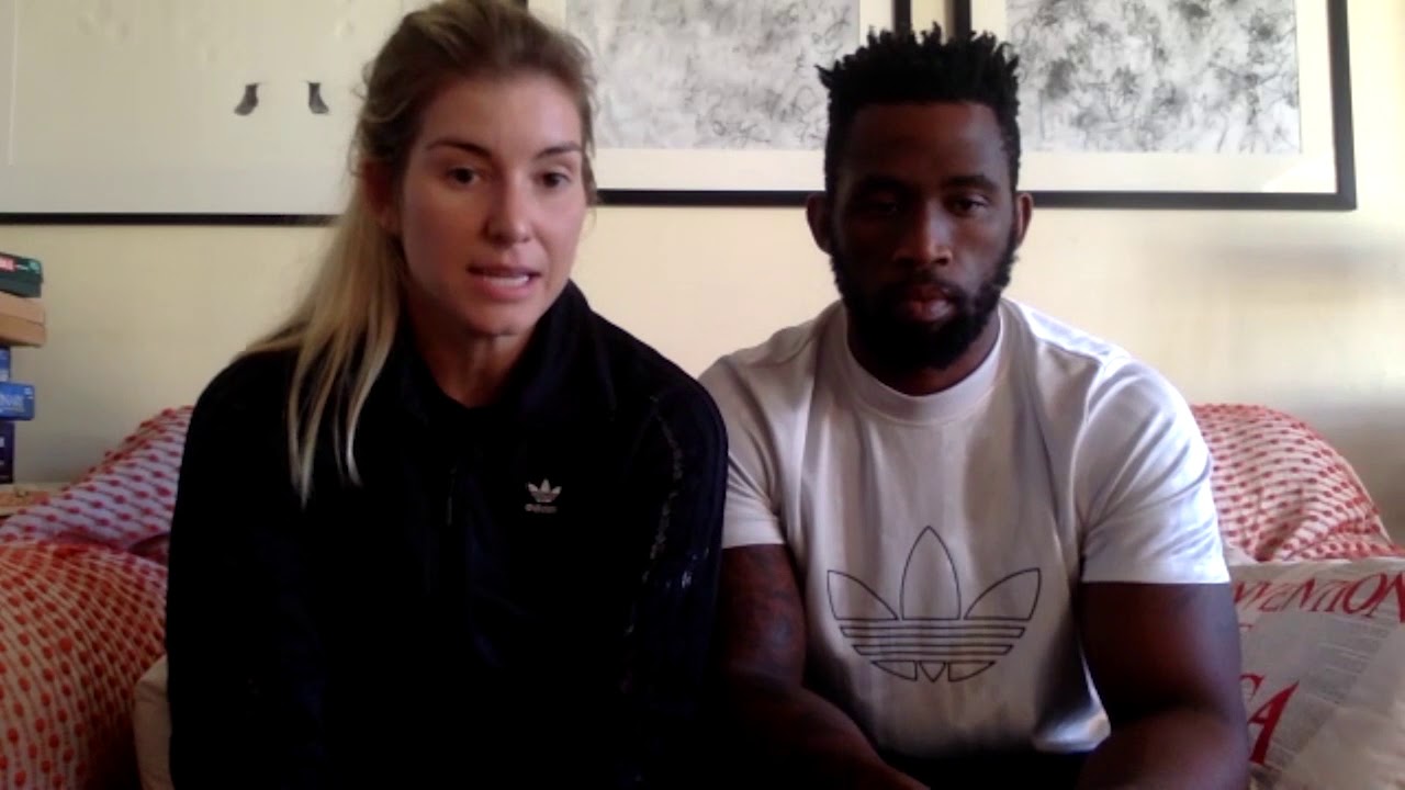 AP Interview: South Africa World Cup winning rugby captain Siya Kolisi & wife Rachel