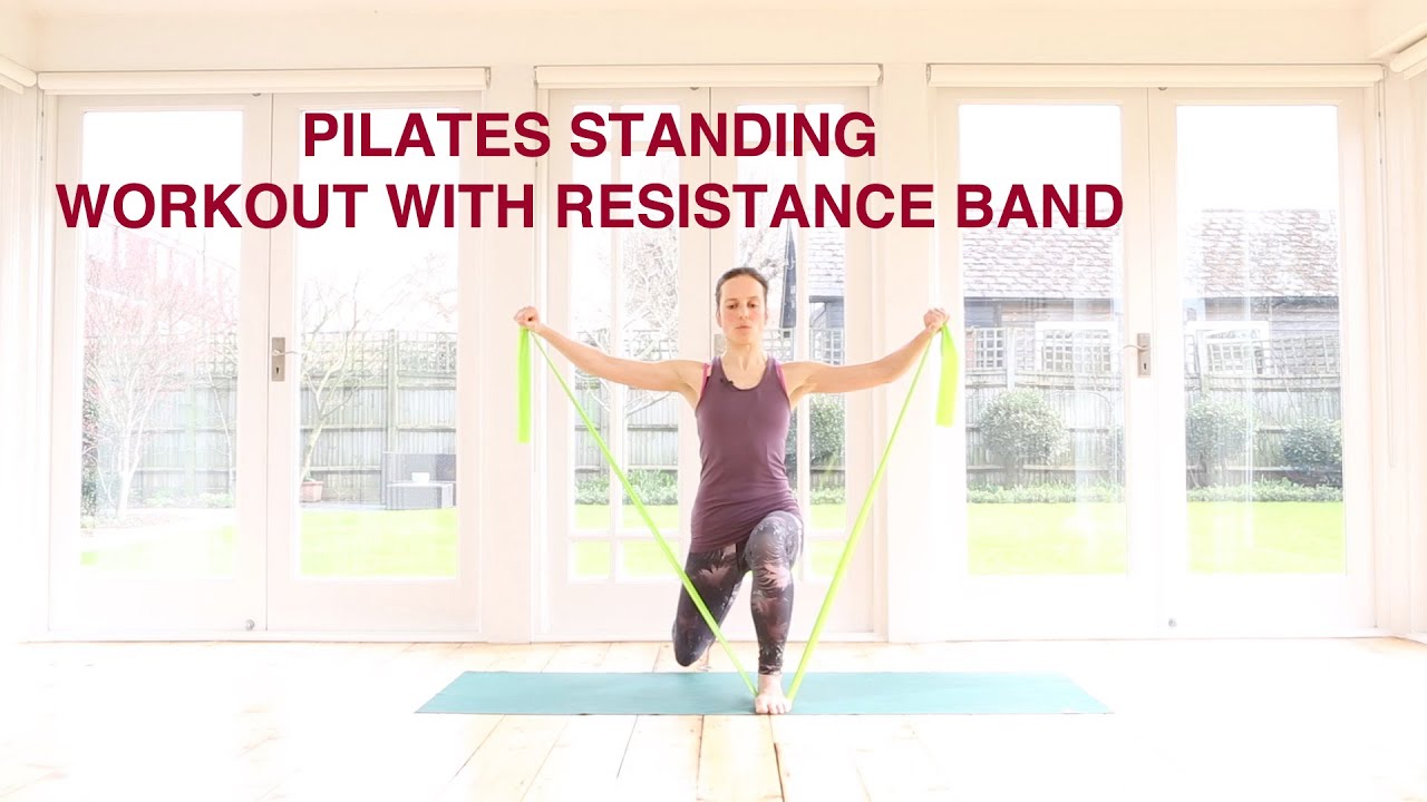 Pilates Standing Workout With Resistance Band 20 mins