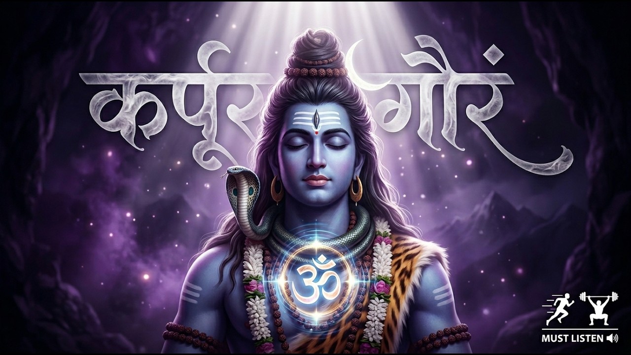 Karpoorgauram 🕉️ Ambient Techno Remix | Healing Shiva Mantra for Sleep & Meditation | 432Hz