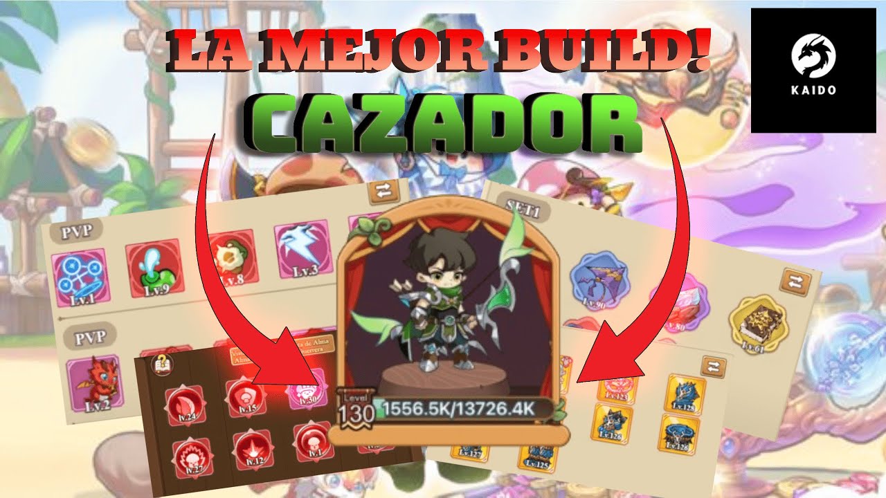 🍄🔥 LA MEJOR BUILD PARA CAZADOR SAGRADO 🥇🍄 / ARQUERO (ENDGAME) / LEGEND OF MUSHROOM / Kaido